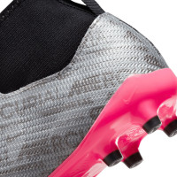 Nike Zoom Mercurial Superfly 9 Pro XXV Veterloze Gras Voetbalschoenen (FG) Kids Zilver Roze Zwart