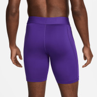 Nike Pro Dri-Fit Strike Short Collant Mauve Blanc