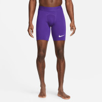 Nike Pro Dri-Fit Strike Short Collant Mauve Blanc