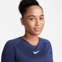 Nike Dri-Fit Park Ondershirt Lange Mouwen Dames Donkerblauw Wit