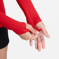 Nike Dri-FIT Park Ondershirt Lange Mouwen Dames Rood Wit