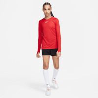Nike Dri-FIT Park Ondershirt Lange Mouwen Dames Rood Wit