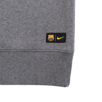 Nike FC Barcelone GFA Fleece Sweat 2020-2021 Gris Jaune