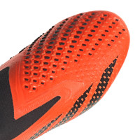 adidas Predator Accuracy+ Sans Lacets Gazon Naturel Chaussures de Foot (FG) Orange Noir