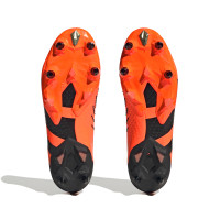 adidas Predator Accuracy+ Veterloze IJzeren-Nop Voetbalschoenen (SG) Oranje Zwart