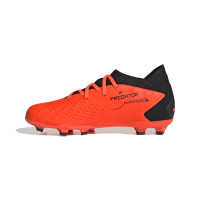 adidas Predator Accuracy.3 Gras Voetbalschoenen (FG) Kids Oranje Zwart
