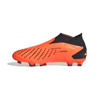 adidas Predator Accuracy+ Veterloze Gras Voetbalschoenen (FG) Kids Oranje Zwart