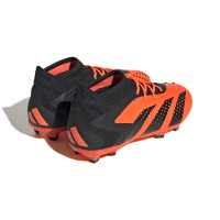 adidas Predator Accuracy.1 Gazon Naturel Chaussures de Foot (FG) Enfants Orange Noir