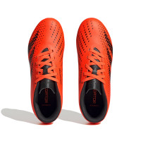 adidas Predator Accuracy.4 Gazon Naturel Gazon Artificiel Chaussures de Foot (FxG) Orange Noir