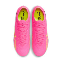 Nike Zoom Mercurial Vapor 15 Elite Gazon Artificiel Chaussures de Foot (AG) Rose Vif Jaune Vert Clair