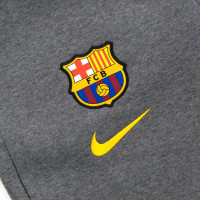 Nike FC Barcelona GFA Fleece Trainingsbroek KZ 2020-2021 Kids Grijs Geel