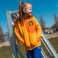 Veste d'entraînement Nike Netherlands Academy Pro Anthem 2022-2024 pour enfants, orange et noir