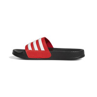 Claquettes de douche Adidas Adilette pour enfants, noir, blanc, rouge