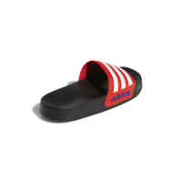 Claquettes de douche Adidas Adilette pour enfants, noir, blanc, rouge