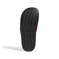 Claquettes de douche Adidas Adilette pour enfants, noir, blanc, rouge