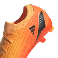 adidas X Speedportal.3 Gazon Naturel Chaussures de Foot (FG) Orange Or Noir