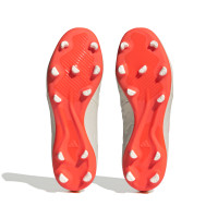 adidas Copa Pure.3 Gazon Naturel Chaussures de Foot (FG) Blanc Orange