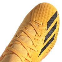 adidas X Speedportal.3 Gras Voetbalschoenen (FG) Kids Oranje Goud Zwart