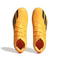 adidas X Speedportal.1 Gazon Naturel Chaussures de Foot (FG) Enfants Orange Noir