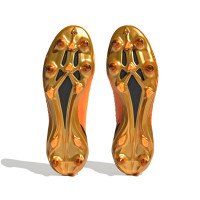 adidas X Speedportal+ Sans Lacets Crampons Vissés Chaussures de Foot (SG) Orange Noir Or