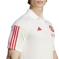 adidas Manchester United Polo 2023-2024 Wit Rood