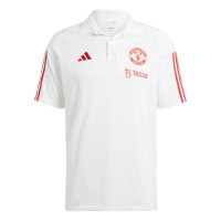 adidas Manchester United Ensemble Training Polo 2023-2024 Blanc Noir Rouge