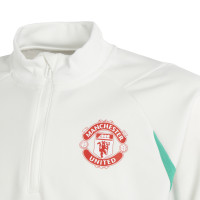 adidas Manchester United Trainingspak 2023-2024 Kids Wit Zwart Rood