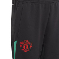 adidas Manchester United Trainingspak 1/4-Zip 2023-2024 Kids Groen Zwart Rood