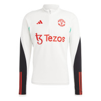adidas Manchester United Trainingspak 2023-2024 Wit Zwart Rood