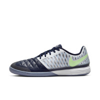 Nike Lunargato II Chaussures de Foot en Salle (IN) Bleu Foncé Argenté Vert Clair