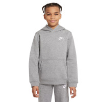 Nike Sportswear Club Hoodie Kids Grijs Wit