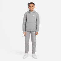 Nike Sportswear Club Hoodie Kids Grijs Wit