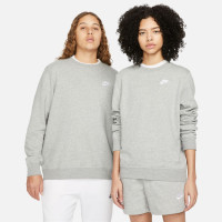 Nike Sportswear Club Fleece Sweater Dames Grijs Wit
