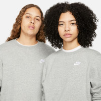 Nike Sportswear Club Fleece Sweater Dames Grijs Wit