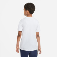 Nike Sportswear Logo T-Shirt Enfants Blanc Noir Rouge