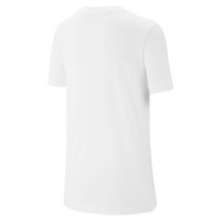 Nike Sportswear Logo T-Shirt Enfants Blanc Noir Rouge