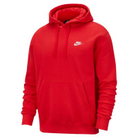 Nike Sportswear Club Fleece Sweat à Capuche Rouge Blanc