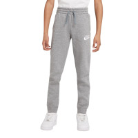 Nike Sportswear Club Fleece Pantalon de Jogging Enfants Gris Blanc