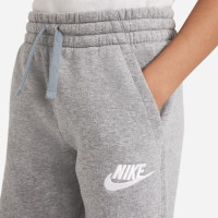 Nike Sportswear Club Fleece Pantalon de Jogging Enfants Gris Blanc