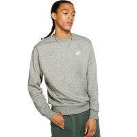 Nike Sportswear Club Crew Sweat-Shirt Gris Blanc