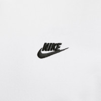 Sweat à capuche polaire Nike Sportswear Club blanc noir