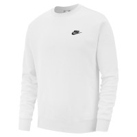 Pull à col rond Nike Sportswear Club en polaire blanc