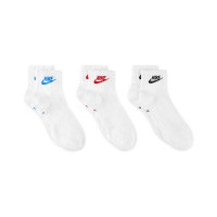 Nike Sportswear Everyday Essential Chaussettes de Sport Courtes 3-Pack Blanc Multicolore