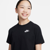 Nike Sportswear T-Shirt Meisjes Zwart Wit