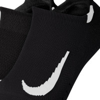 Nike Multiplier No-Show Chaussettes Courtes 2-Pack Noir Blanc