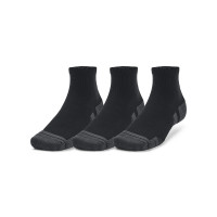 Under Armour Performance Tech 3-Pack Chaussettes de Sport Courtes Noir Gris