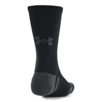 Under Armour Performance Tech Crew 3-Pack Sportsokken Zwart Grijs