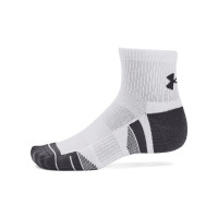 Under Armour Performance Tech 3-Pack Korte Sportsokken Wit Grijs