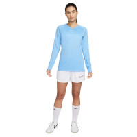 Nike Dri-Fit Park Sous-Maillot Manches Longues Femmes Bleu Clair Blanc