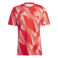 adidas Bayern München Pre-Match Trainingsshirt 2023-2024 Rood Wit